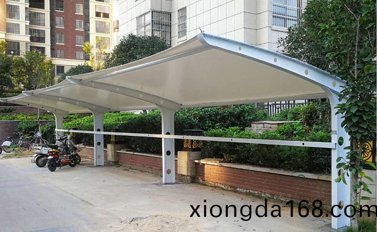 `7字型(xing)膜(mo)結構(gou)非機(ji)動車棚(peng)—界(jie)首市藍色(se)雅(ya)典(dian)小(xiao)區(qū)(qu)項(xiang)目(mu)（二(er)）`