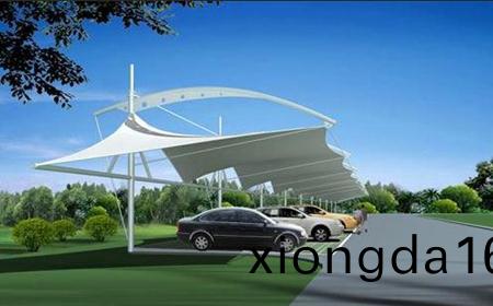 `膜(mo)結(jié)構(gòu)停(ting)車(che)棚施(shi)工過(guò)(guo)程(cheng)`
