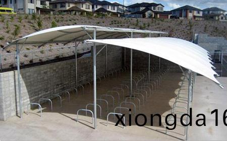 `膜(mo)結(jié)構(gòu)(gou)自行(xing)車(che)雨棚設(shè)(she)計(jì)`