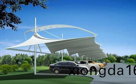 `膜(mo)結(jié)構(gòu)(gou)張(zhang)拉膜停車(che)棚(peng)安(an)裝(zhuang)`